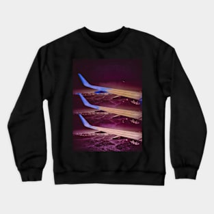 Fly Away Sky Adventure Flight Plane Crewneck Sweatshirt